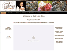 Tablet Screenshot of cafelattecino.com